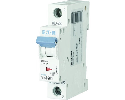 Disjunctor Electric Modular Eaton Xpole 1p 20a 10ka, Curba B