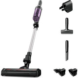 Aspirator vertical Rowenta X-Nano RH1129WO, 100 W, 0.4l, Autonomie 40 min, Li-Ion, 14.8V, Tehnologie ciclonica, Perie pentru tapiterie, Negru/Mov