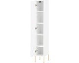 Dulap Baie Asezat Sarah 250, 1 Usa, PAL, 25x154,7 cm, Alb