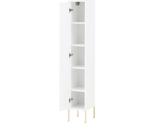 Dulap Baie Asezat Sarah 250, 1 Usa, PAL, 25x154,7 cm, Alb