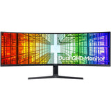 Monitor curbat LED VA Samsung 49", Super Ultra-Wide Dual QHD, DisplayPort, USB-C, Vesa, Charcoal Black