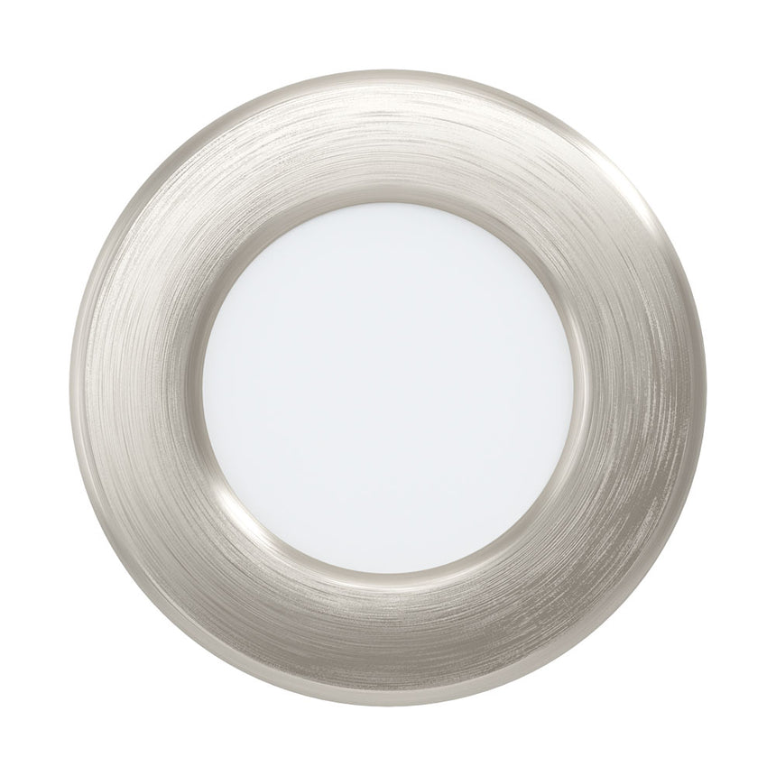 Spot incastrat EGLO FUEVA 5 99136, LED 2.7W 300lm 3000K IP20, Nichel mat