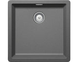Chiuveta Bucatarie Cu O Cuva Schock Greenwich N-100 45,6x45,6 Cm, Fara Picurator, Montare Pe/sub Blat, Cristadur Stone