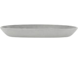 Farfurie Ovala Ecopots Sofia Plastic 25, 6x11, 7x3 Cm Cm Alb-gri