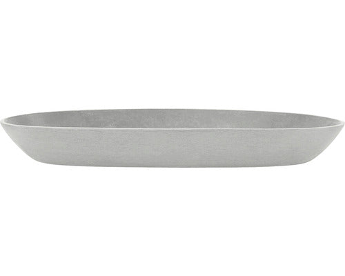 Farfurie Ovala Ecopots Sofia Plastic 25, 6x11, 7x3 Cm Cm Alb-gri