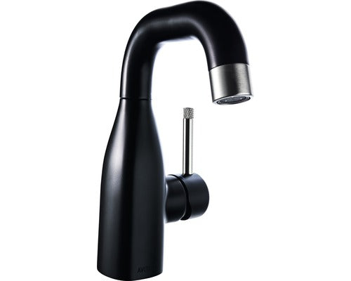Baterie lavoar monocomanda inalta Avital Lay ventil Push-Open negru mat