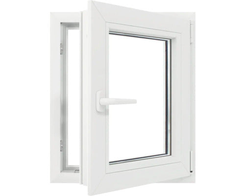 Fereastra Pvc Termopan 5 Camere Tripan 56x86 Cm Alba Deschidere Dubla Dreapta