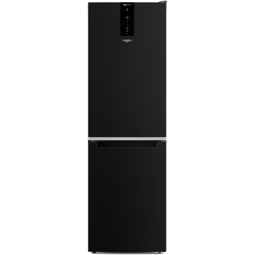 Combina frigorifica Whirlpool W7X82OK, 335 l, Clasa E, Total No Frost, Tehnologia 6TH Sense, Alarma usa, Iluminare LED, H 191.2 cm, Negru