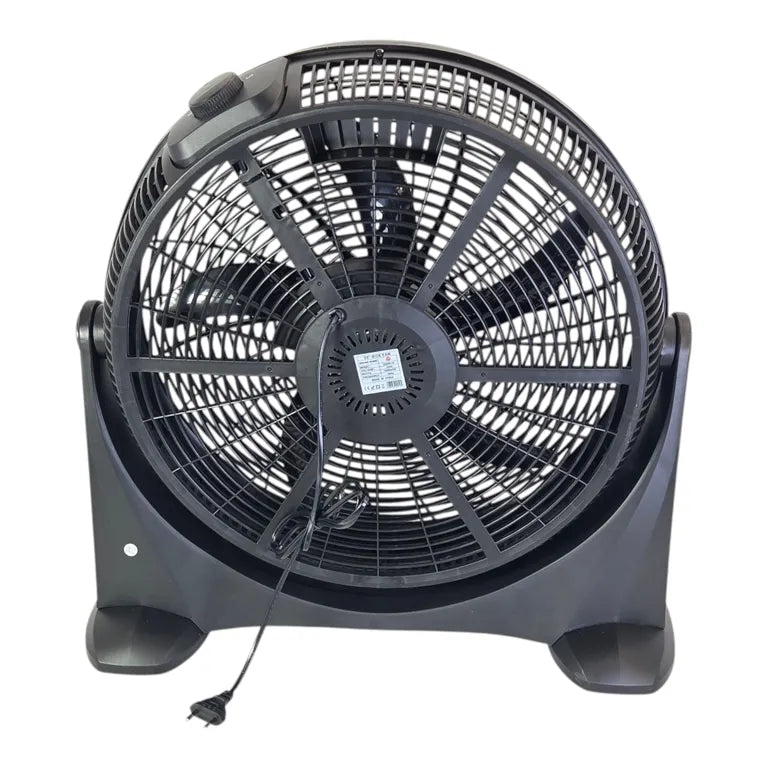Ventilator Electric de Podea cu Suport, Circulație Eficientă a Aerului, pentru Casă și Birou, Negru