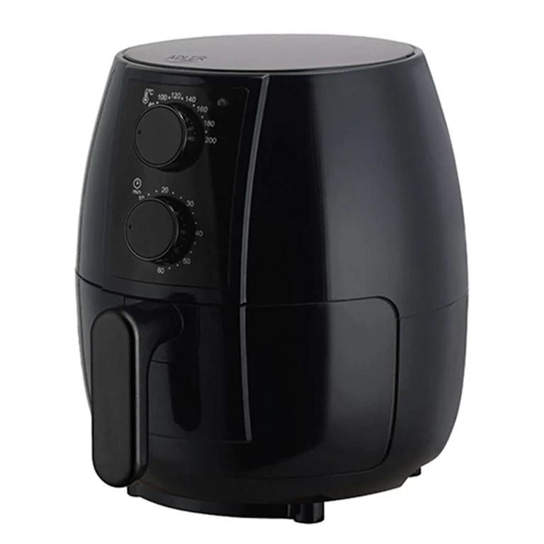 Air Fryer Adler AD6312 2,5L, 1600W, Friteuză cu Aer Cald fără Ulei, Temperatură Reglabilă 80–200°C, Timer 60 Min