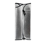 Parasolar Auto Pliabil 60 x 130 cm, Protecție UV și Căldură, Reflectorizant pentru Parbriz, Argintiu
