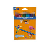 Set 18 Creioane Colorate BIC LEGEND, Instrumente pentru Colorat, Culori Intense, pentru Școală, Desen, Hobby și Activități Creative