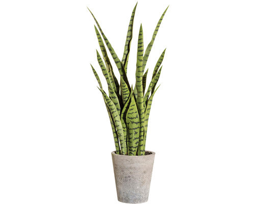 Planta Artificiala Limba Soacrei Sanseveria In Ghiveci H 85 Cm Verde