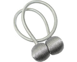 Cleme Draperie Flex-s Cu Magnet, Argintiu, 48 Cm, Set 2 Buc