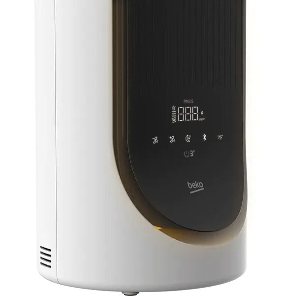 Purificator de Aer BEKO ATP5500N, 4 trepte viteza, Hepa, Bluetooth speaker, Incarcator Wireless, Alb-Negru