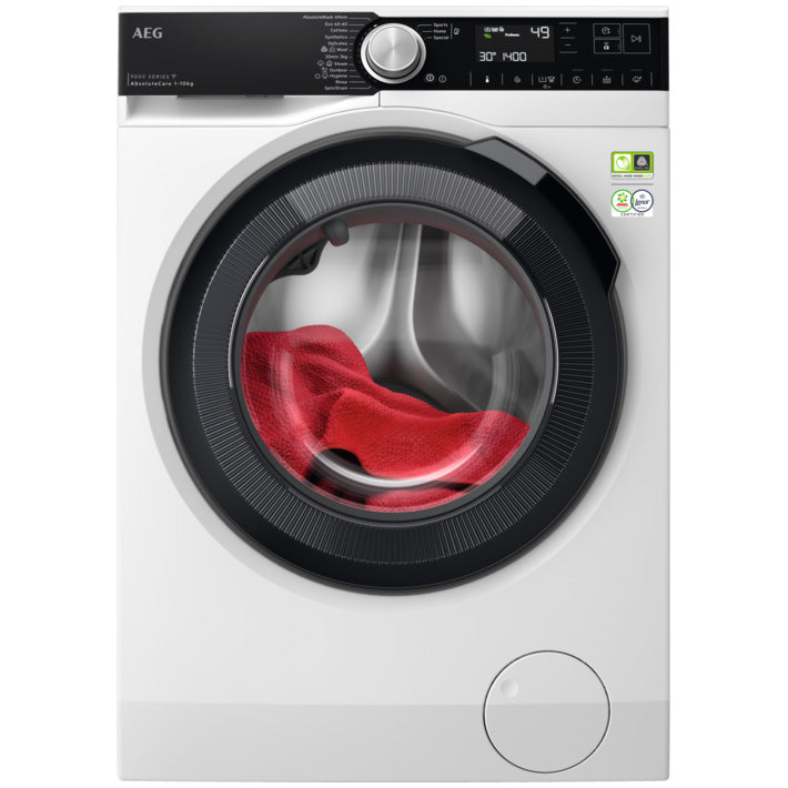 Masina de spalat rufe AEG LFR95146UE, 10 kg, 1400 rpm, Motor Inverter MagnetPermanent, SoftWater, OkoMix, Clasa A, Wi-Fi, ProSense, ProSteam, Afisaj LED, Alb