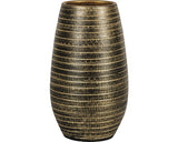 Masca Ghiveci Solano Ø 22 Cm H 40 Cm Negru/auriu