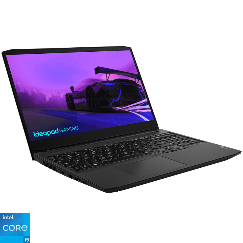 Laptop Gaming Lenovo IdeaPad 3 15IHU6 cu procesor Intel® Core™ i5-11320H pana la 4.50 GHz, 15.6", Full HD, IPS, 8GB, 256GB SSD, NVIDIA GeForce GTX 1650 4GB, No OS, Shadow Black