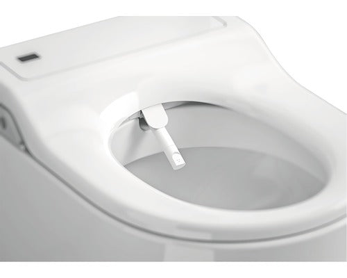 Vas WC Suspendat Roca Inspira In-Wash inteligent, Inclunde Capac, Evacuare Orizontala, Alb