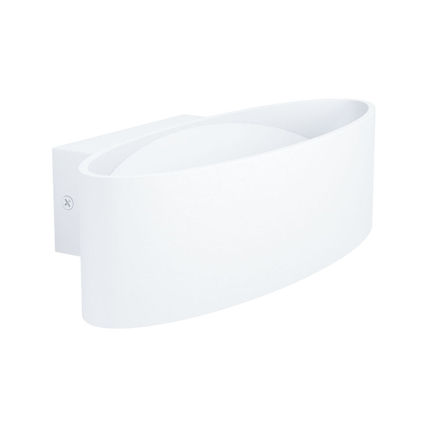 Aplica MACCACARI, EGLO, LED, 10W, 1100 lm, lumina calda, otel, aluminiu, alb, plastic, 27 x 7.5 x 13 cm, A+