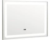 Oglinda baie cu rama, iluminare LED, dezaburire si functie Touch 80x60 cm IP44 80-9-3-3K