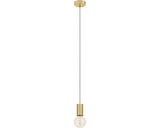 Pendul Pozueta 1 E27 Max. 1x40w, Alama Matisata