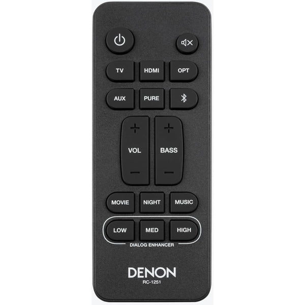 Soundbar DENON DHTS217BKE2, 2.1, 4K, Bluetooth, Dolby Atmos, Negru