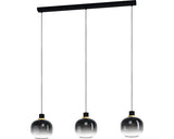 Lustra Oilella E27 Max. 3x40w, Fumuriu/gri