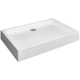 Cadita De Dus Dreptunghiulara Radaway Doros D Compact 100x120x11,5 Cm Acril Alb Sdrd1210-05