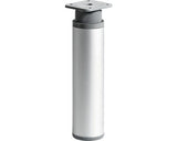 Picior Mobila Rotund Hettich Ø40x(150-165) Mm, Inaltime Reglabila, Otel Nuanta Aluminiu