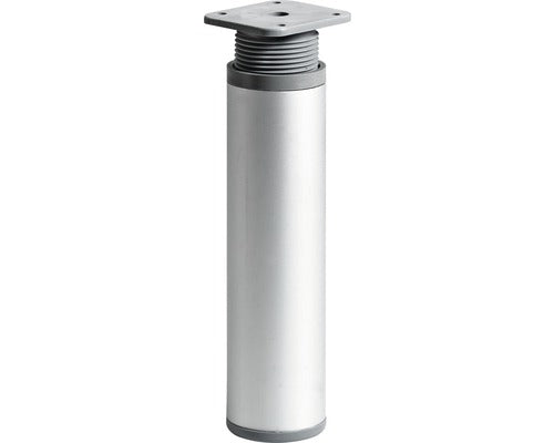 Picior Mobila Rotund Hettich Ø40x(150-165) Mm, Inaltime Reglabila, Otel Nuanta Aluminiu