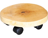 Suport Ghiveci Cu Roti Wagner Mesteacan Ø 25 Cm Lemn