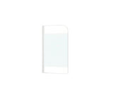 Paravan cada Form&Style New Tahiti, 75x140 cm, 1 element, sticla decor dungi, profil alb