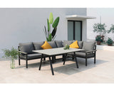 Set Mobilier Gradina Atlanta 2 Piese 6 Locuri Gri