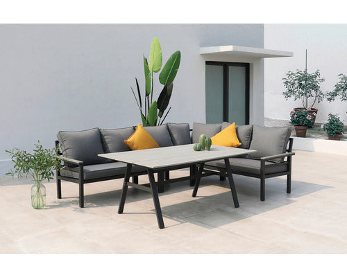Set Mobilier Gradina Atlanta 2 Piese 6 Locuri Gri