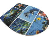 Capac WC ADOB Imola model maritim, inchidere lenta, 44,5-46,5x38,5 cm