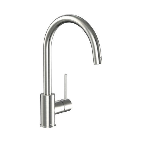Baterie bucatarie Themse, pipa inalta, cartus ceramic 35 mm, aerator M24, nichel-mat