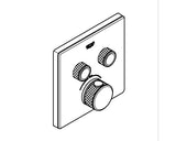 Baterie cada incastrata cu termostat GROHE Grohtherm SmartControl cu 2 iesiri 29156LS0 alba