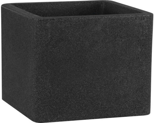 Ghiveci Flori Geli Cube Patrat Plastic 29, 5x29, 5x28 Cm Antracit
