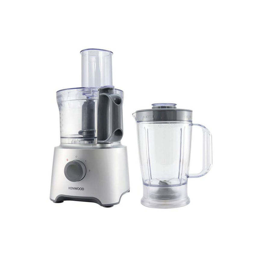 Robot de bucatarie Kenwood Multipro Compact FDP301SI, 800 W, capacitate 2.1 L, Blender 1.2 l, Argintiu