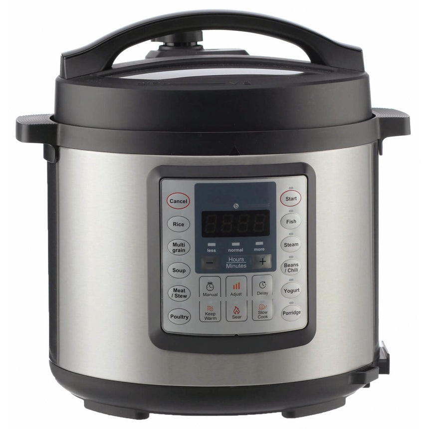 Multicooker Gorenje MC6MBK, 1000 W, 6l, 15 programe, Program de gatit sub presiune, Argintiu