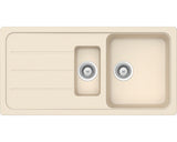 Chiuveta Bucatarie Cu 1 Cuva + ½ Schock Formhaus D-150l 100x50 Cm, Cu Picurator, Reversibila, Cristalite Moonstone