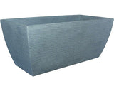 Ghiveci Mare Geli, Striat, Plastic, 80x40x34 Cm, Gri