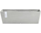 Ghiveci Ecopots Bruges Cu Sistem De Irigare Plastic 45x17x17 Cm Alb-gri