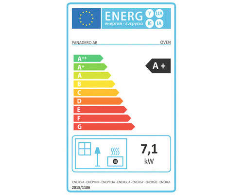 Semineu Pe Lemne Panadero Suerte Otel Negru 7, 1 Kw Cu Compartiment Pentru Coacere