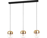 Lustra Maryvilla E27 Max. 3x40w, Auriu/negru