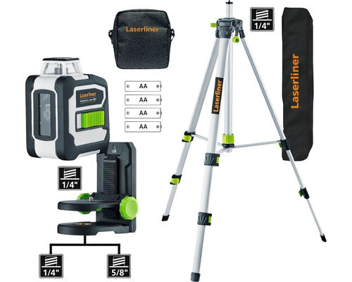 Nivela Cu Laser Laserliner 360, Fascicul Verde, Inclue Stativ De Fixare