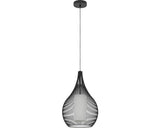 Pendul Razoni 1 E27 Max. 1x40w, Alb/negru