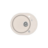 Chiuveta de bucatarie Teka CLAVE 45 S-TQ, 580 x 470 mm, granit, reversibila, Topaz Beige