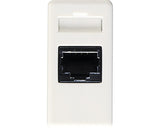 Priza telefon Gewiss, incastrata, culoare alba, modulara - 1 modul